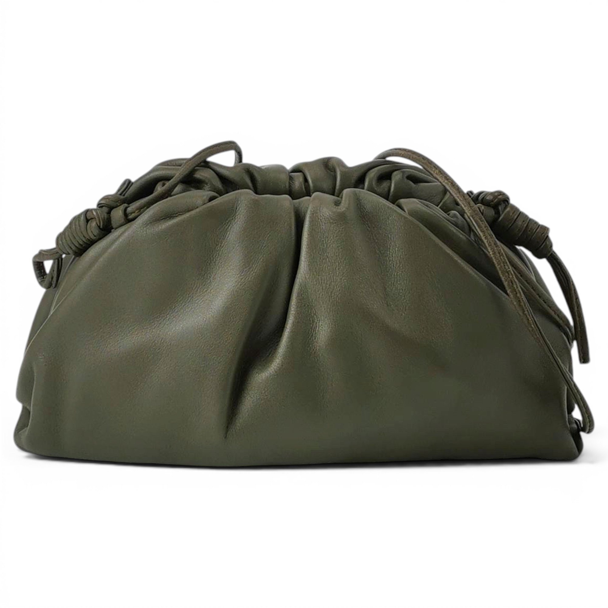 Pouch leather handbag