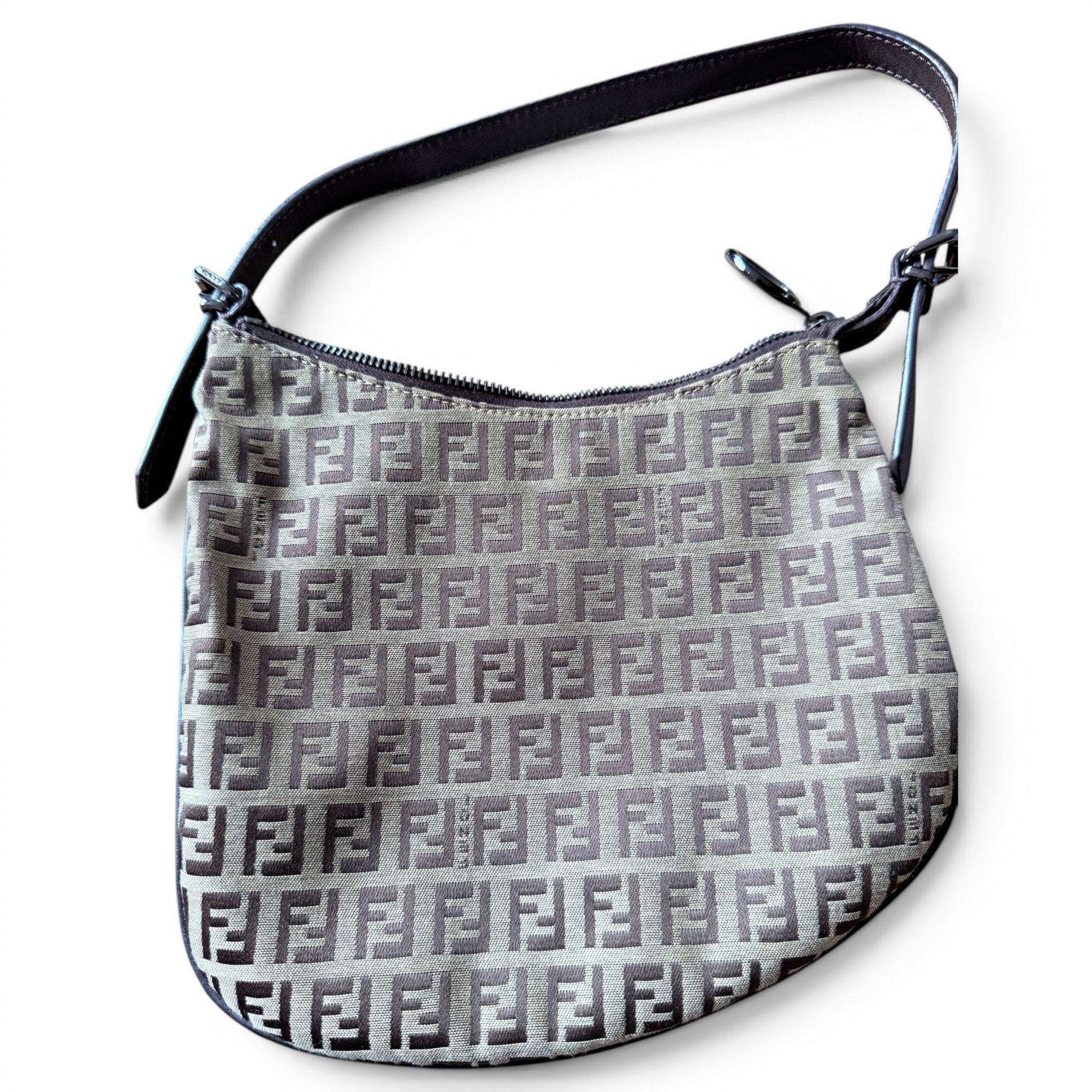 Fendi Oyster cloth handbag