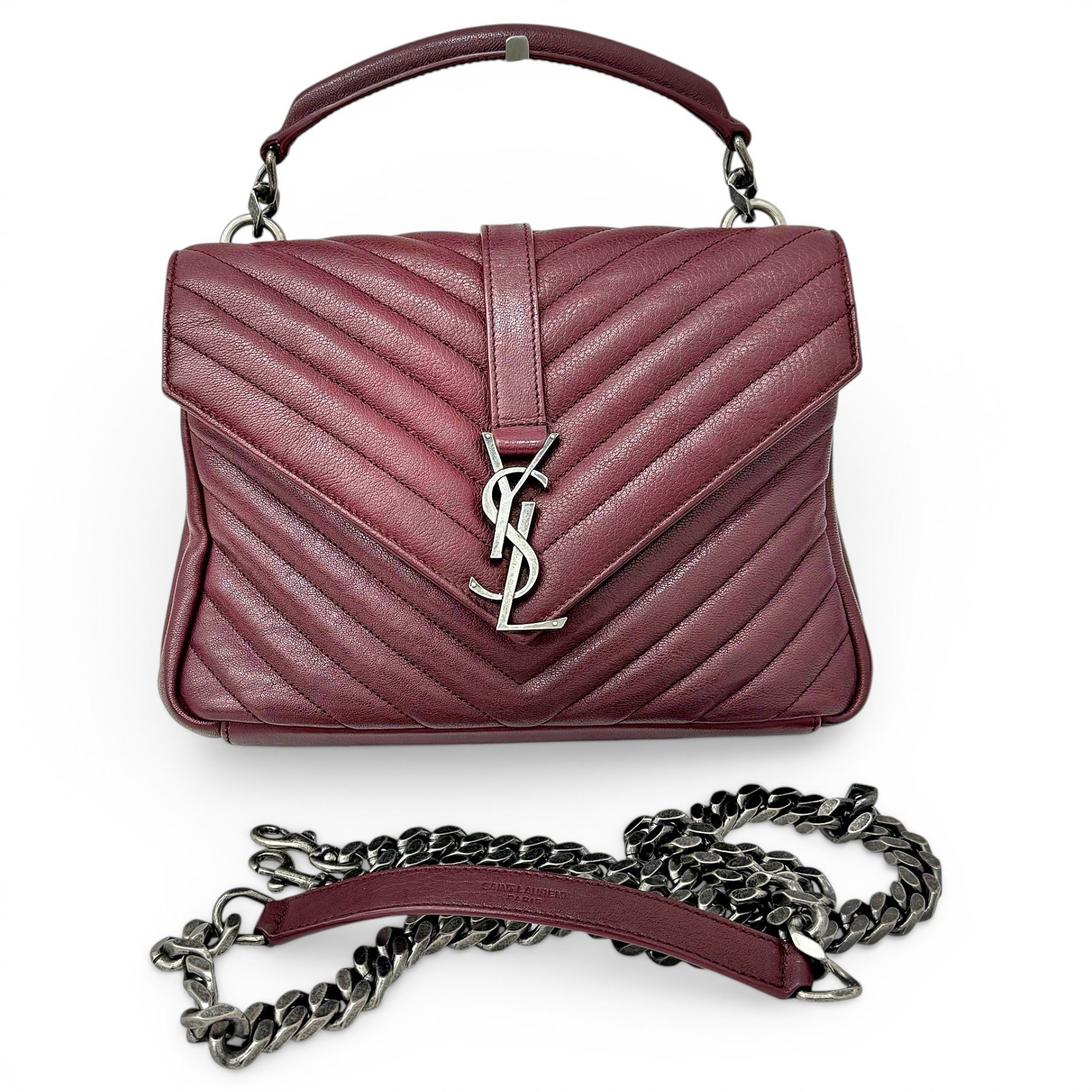 Collége monogramme leather handbag