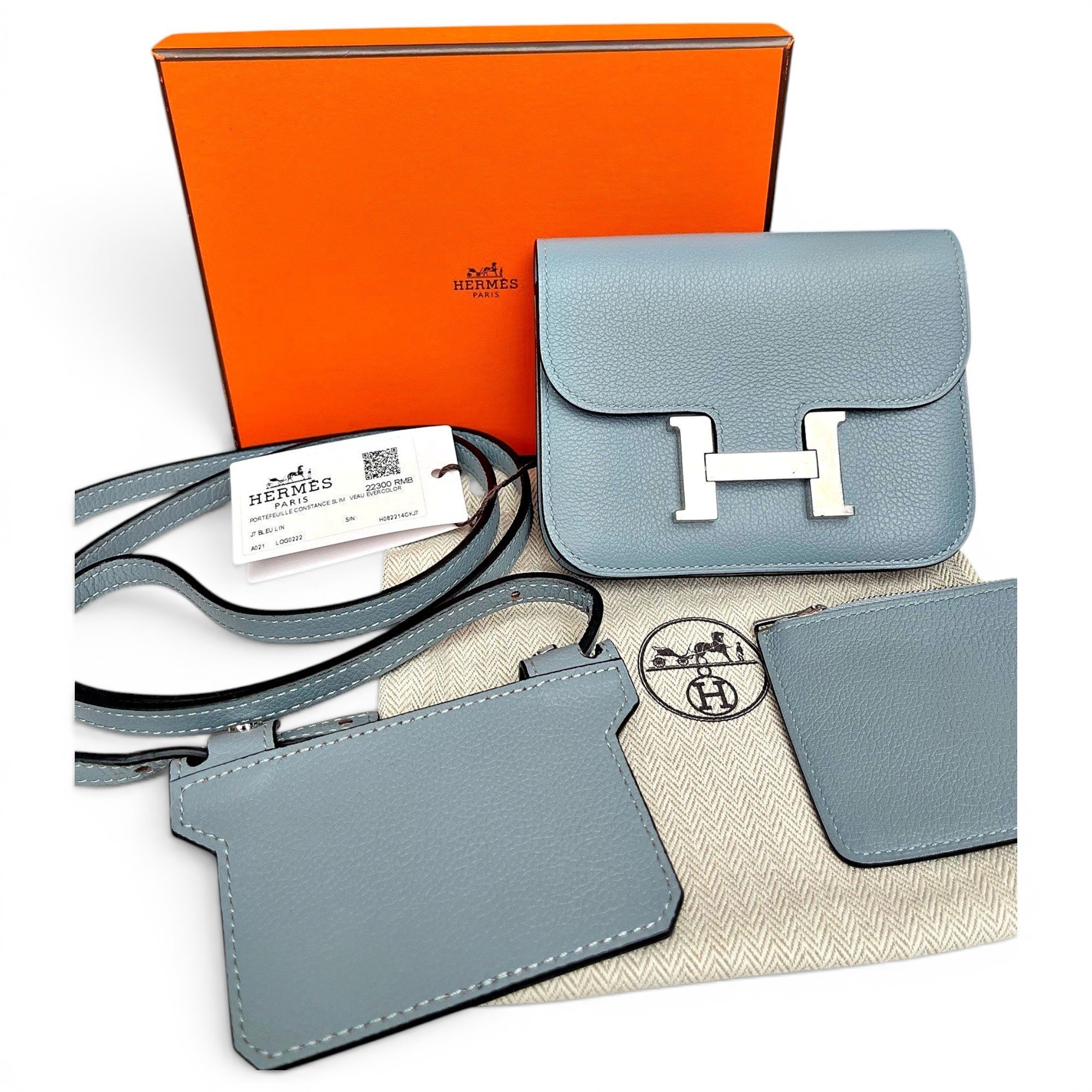 Constance leather clutch bag