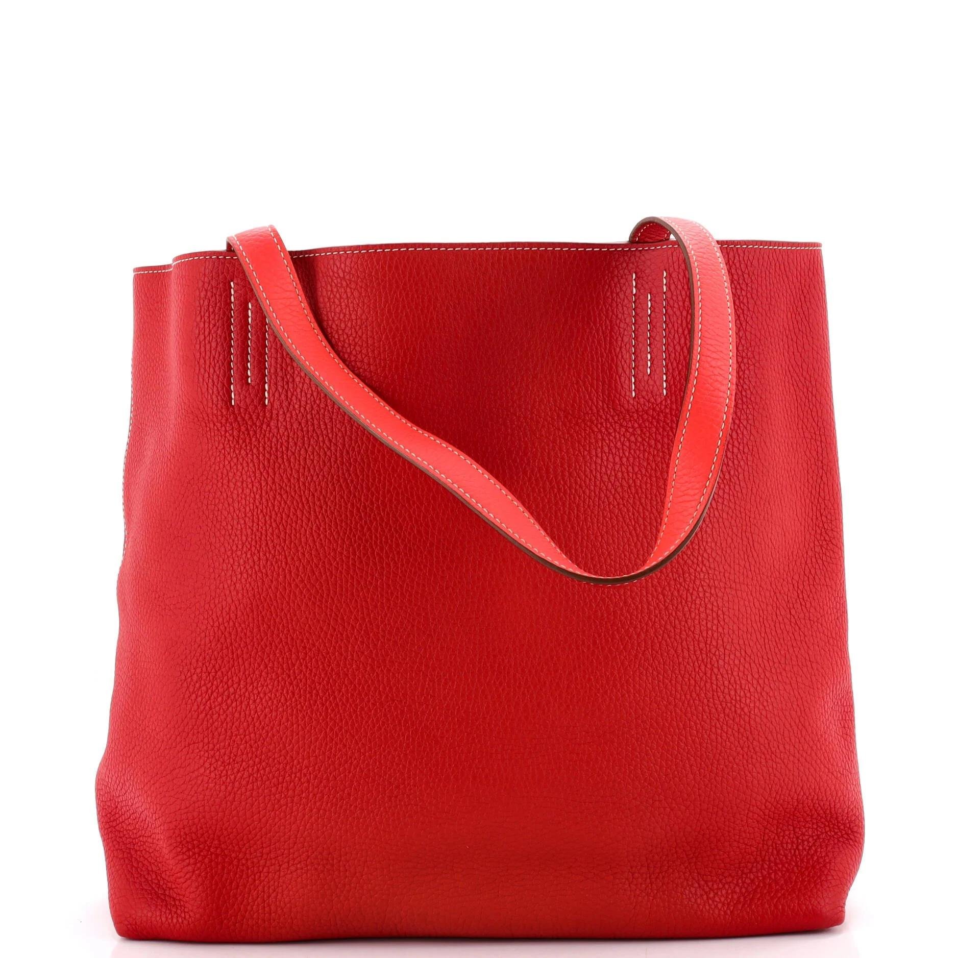 Leather tote