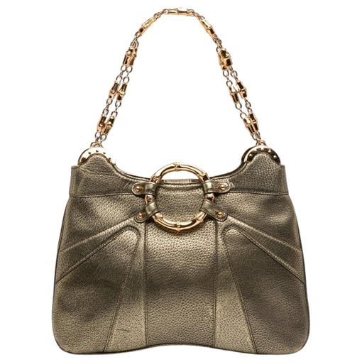 Bamboo leather handbag