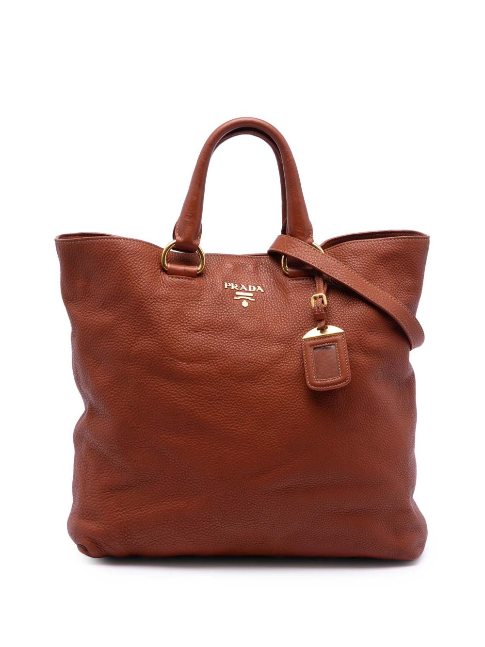Prada 2000-2025 Vitello Daino Open Convertible Tote satchel
