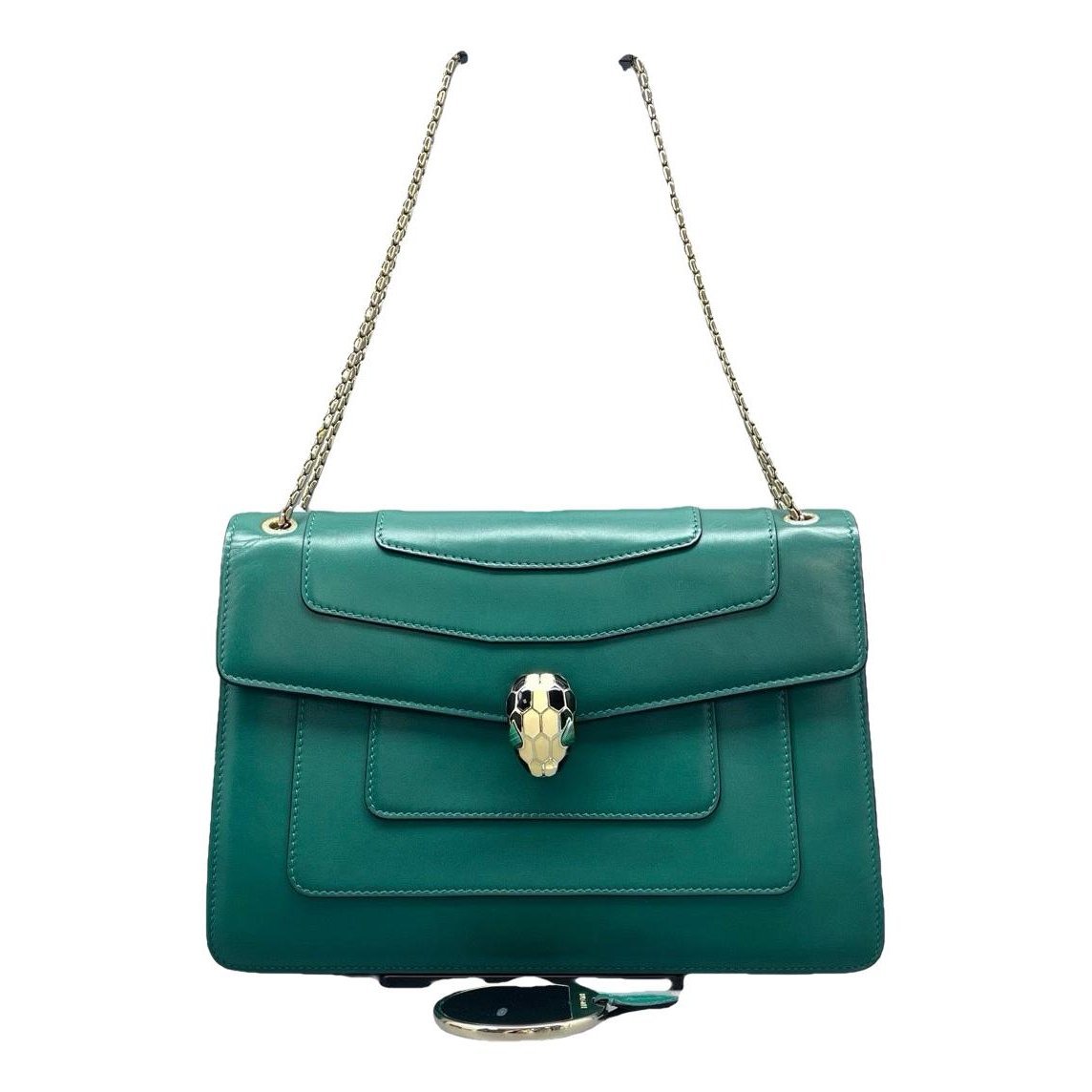 Serpenti leather handbag
