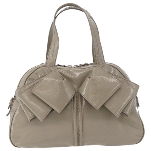 Patent leather handbag