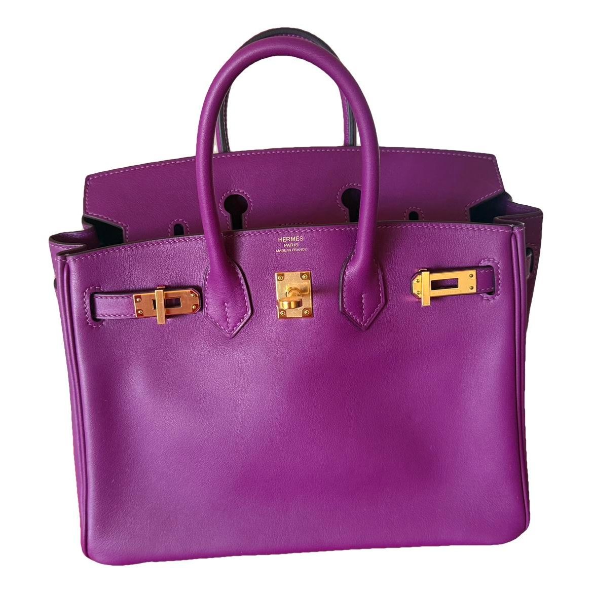 Birkin 25 leather handbag