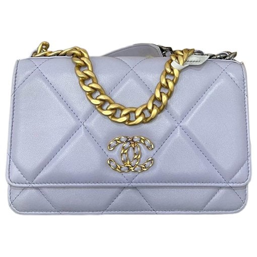 Wallet On Chain Chanel 19 leather handbag