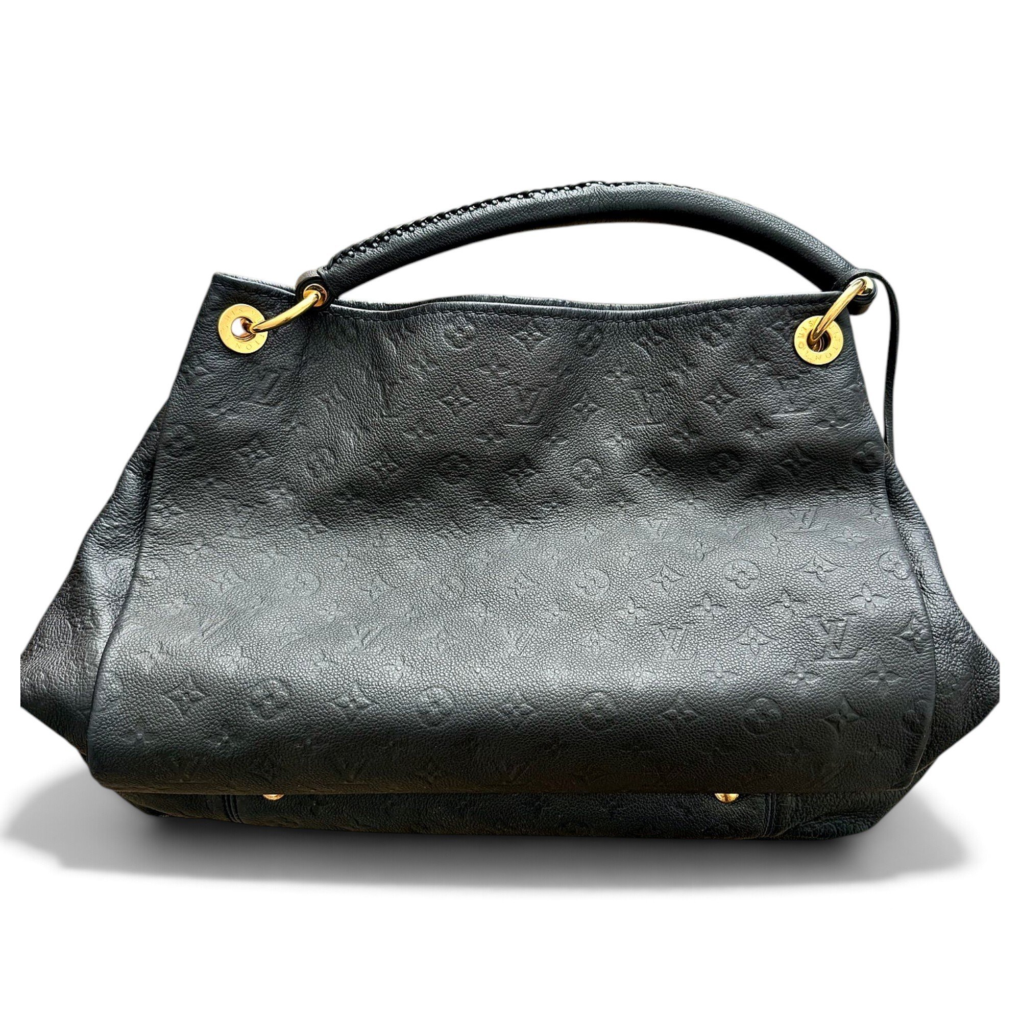 Artsy leather handbag