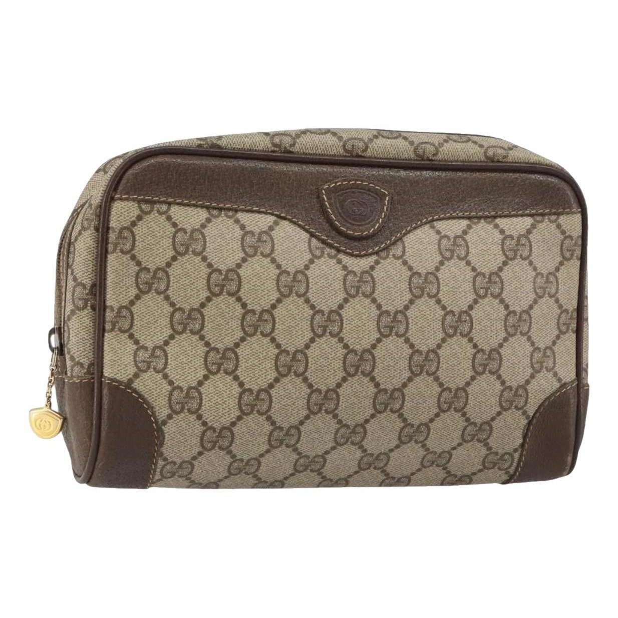 Leather clutch bag