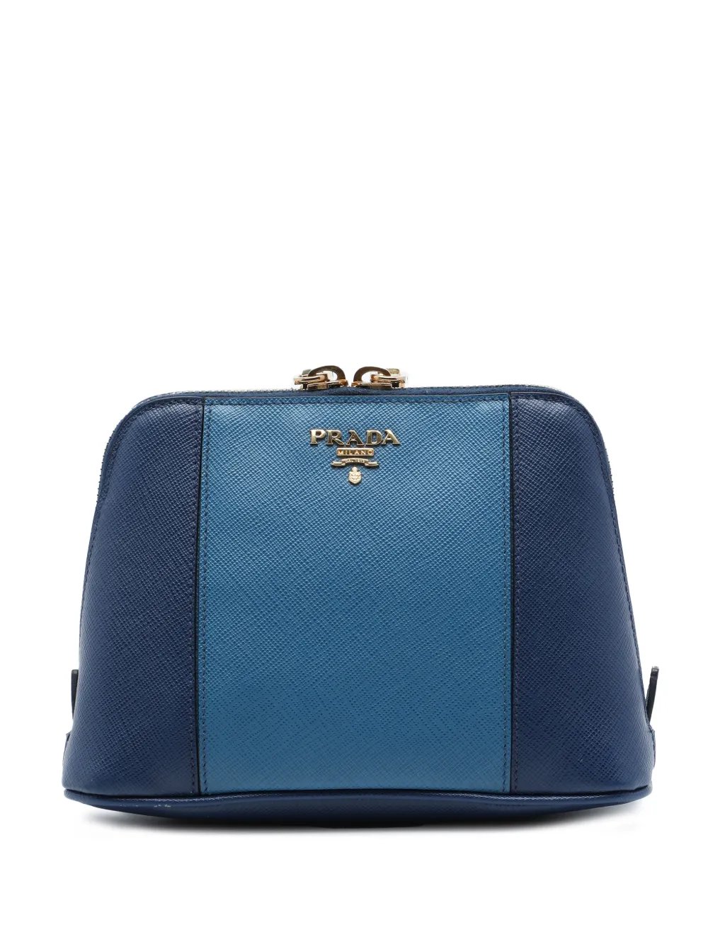 2013-2026 Bicolor Saffiano Dome clutch bag