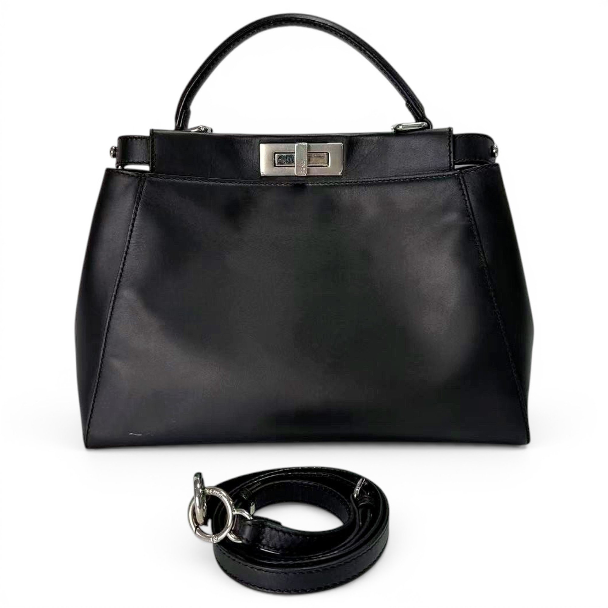 Peekaboo leather handbag