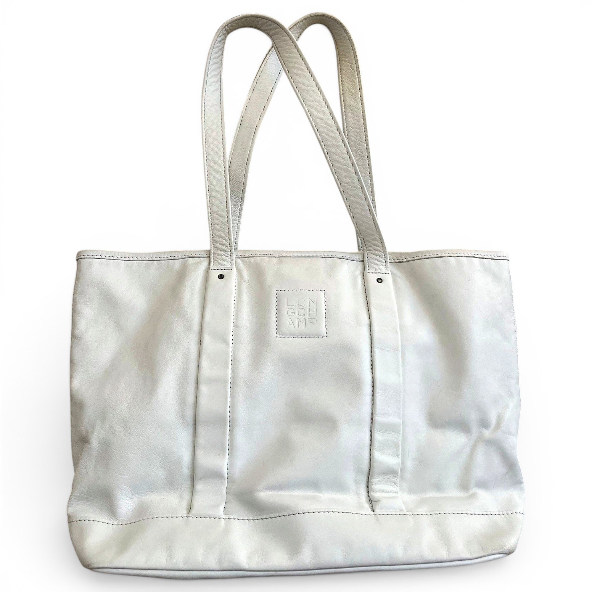 3D leather tote