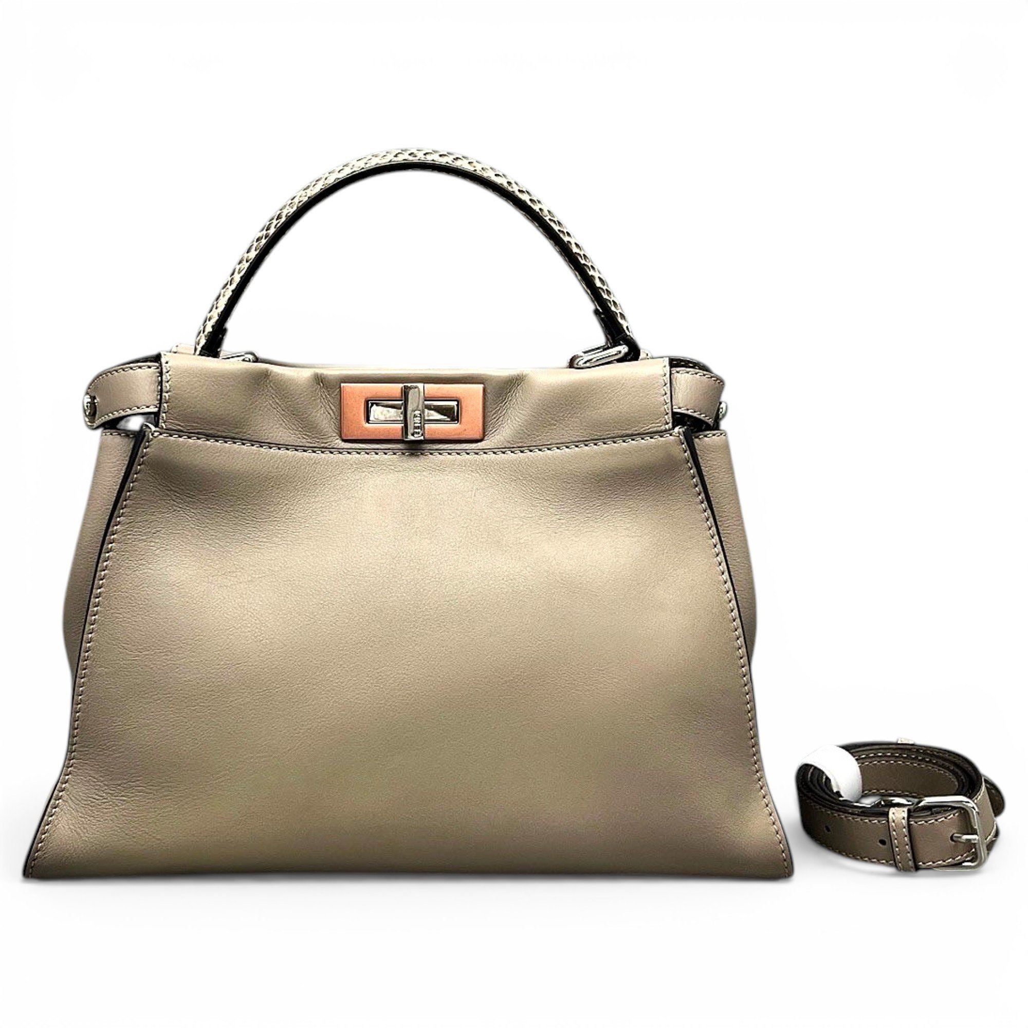 Peekaboo leather handbag