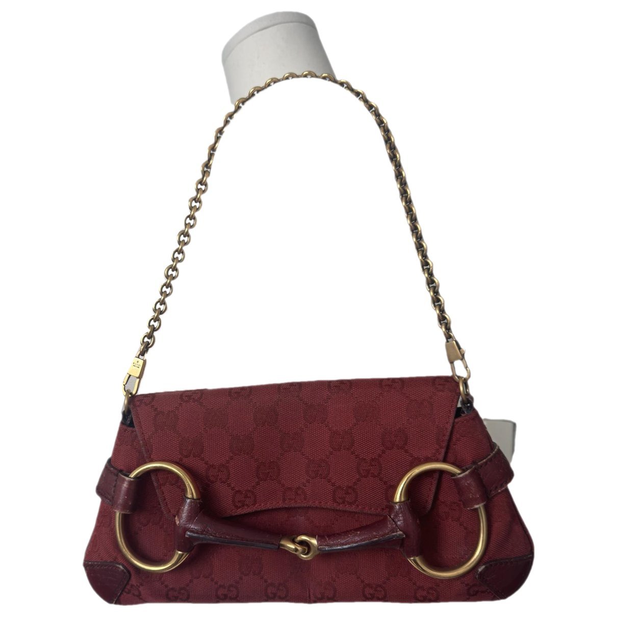 Horsebit Chain cloth handbag