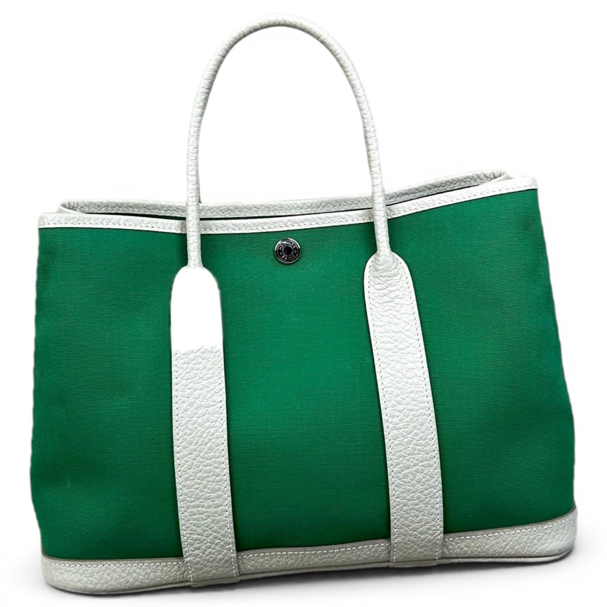 Hermes Garden Party Handbag White