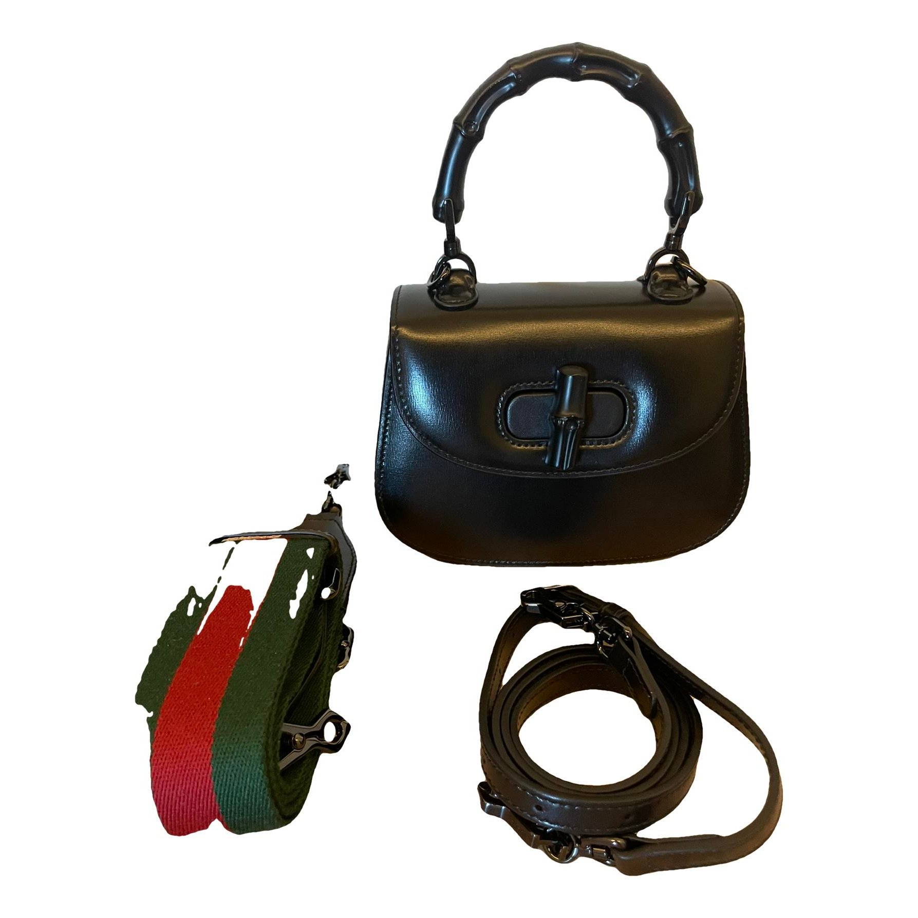 Bamboo leather handbag