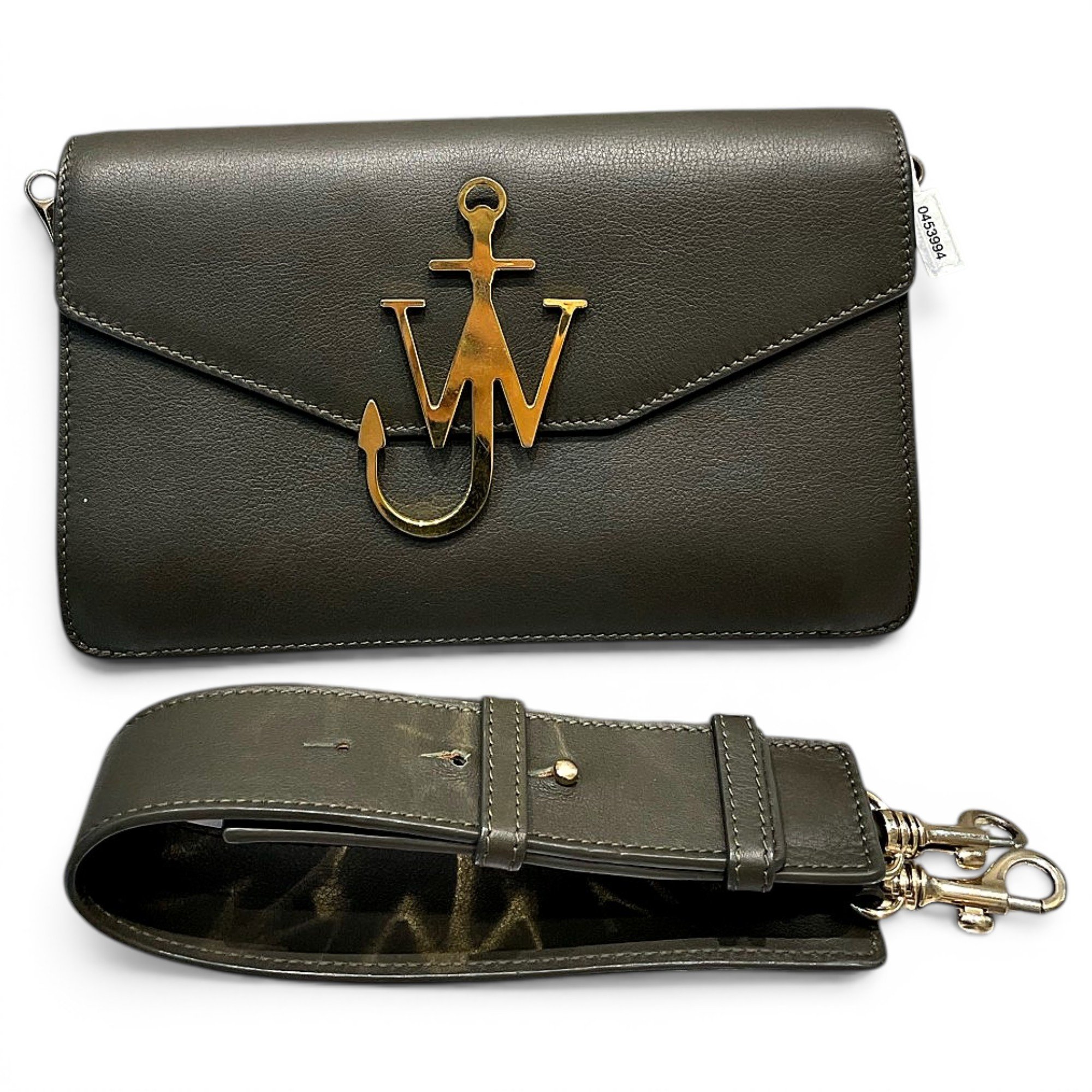 Logo leather handbag