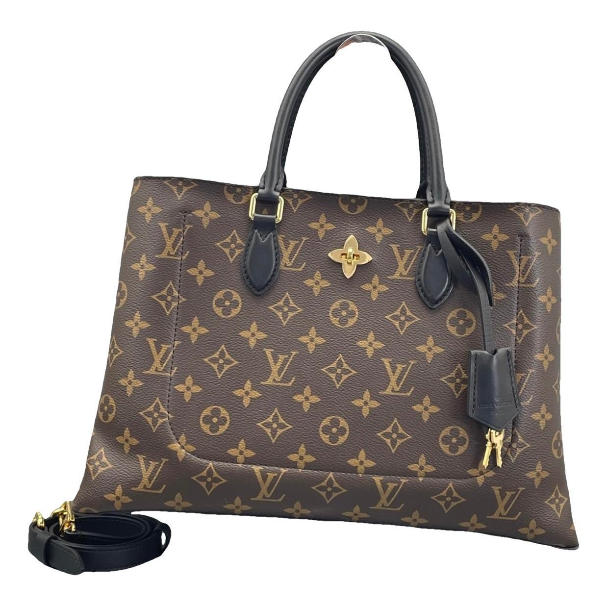 Flower Tote leather handbag