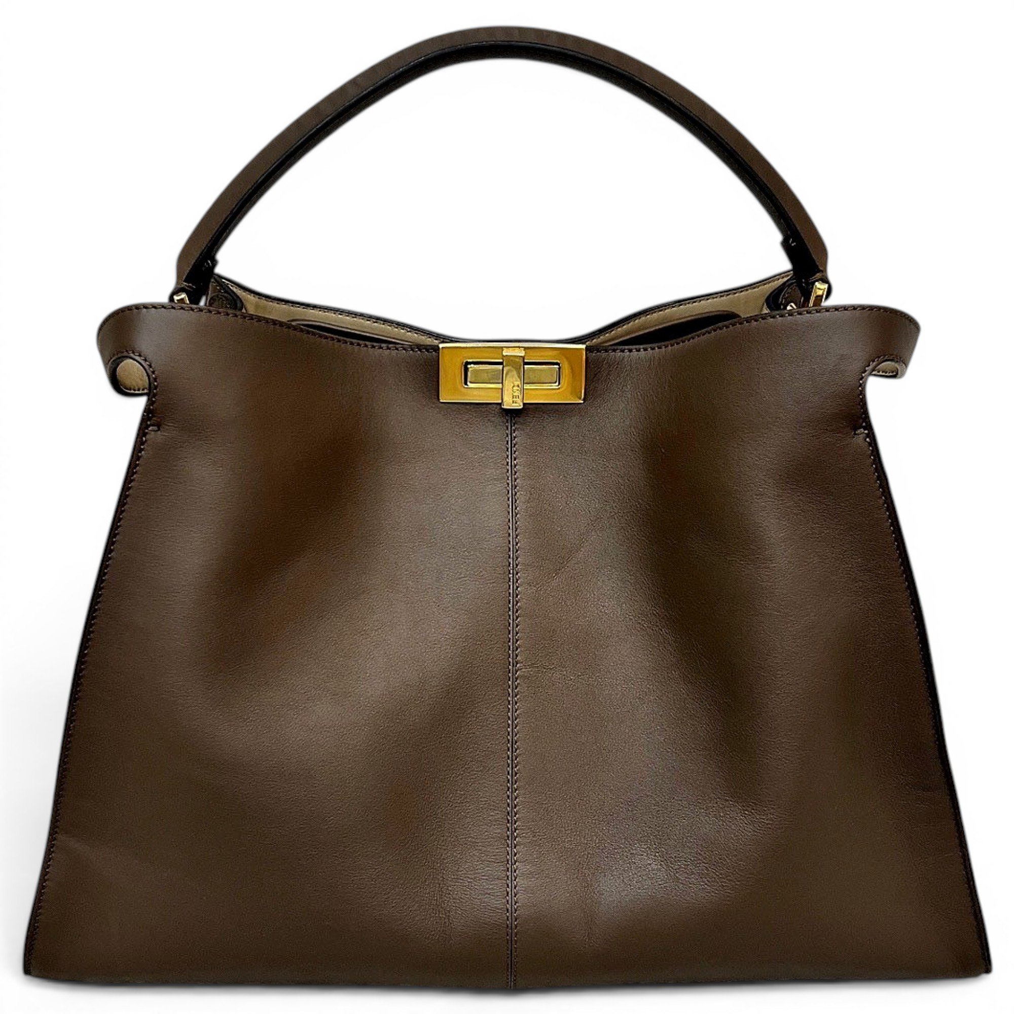 Peekaboo leather handbag