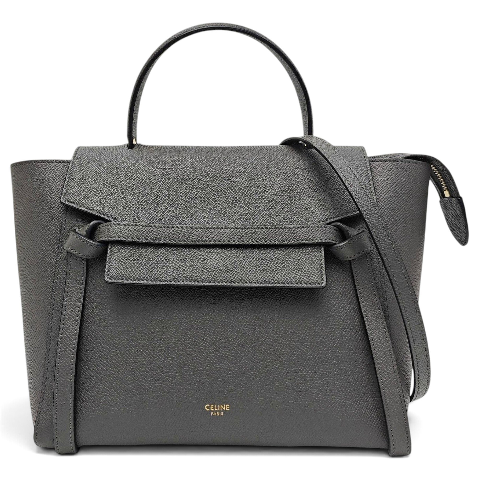 Belt leather handbag