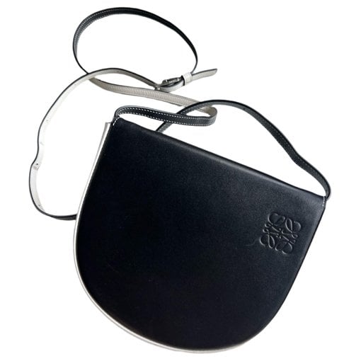 Heel leather handbag