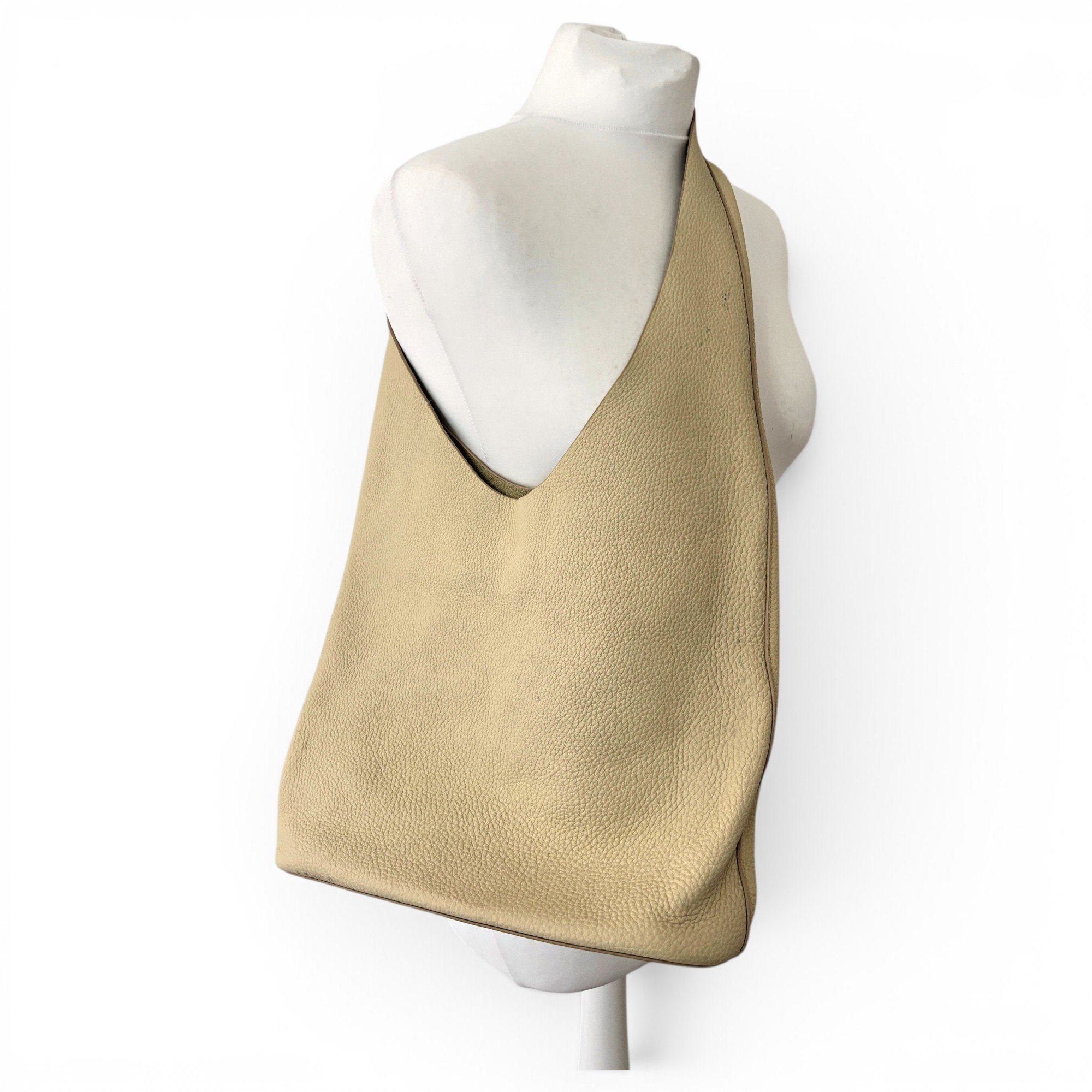 Bindle leather handbag