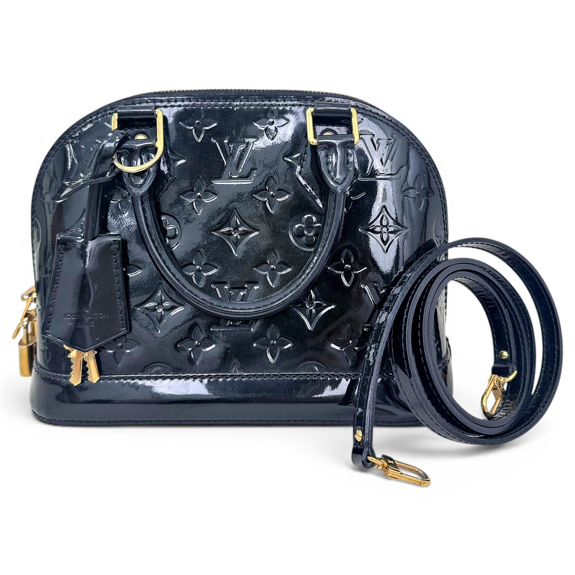 Alma BB patent leather handbag