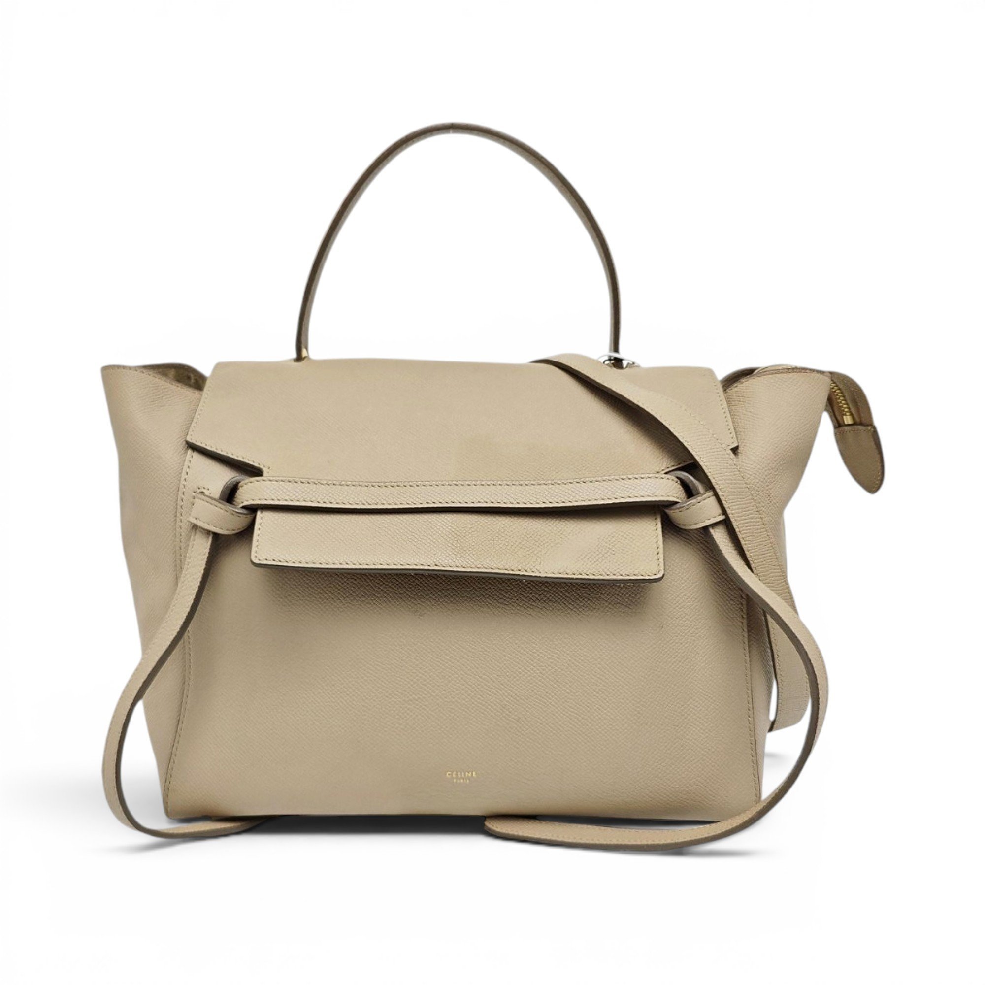 Belt leather handbag