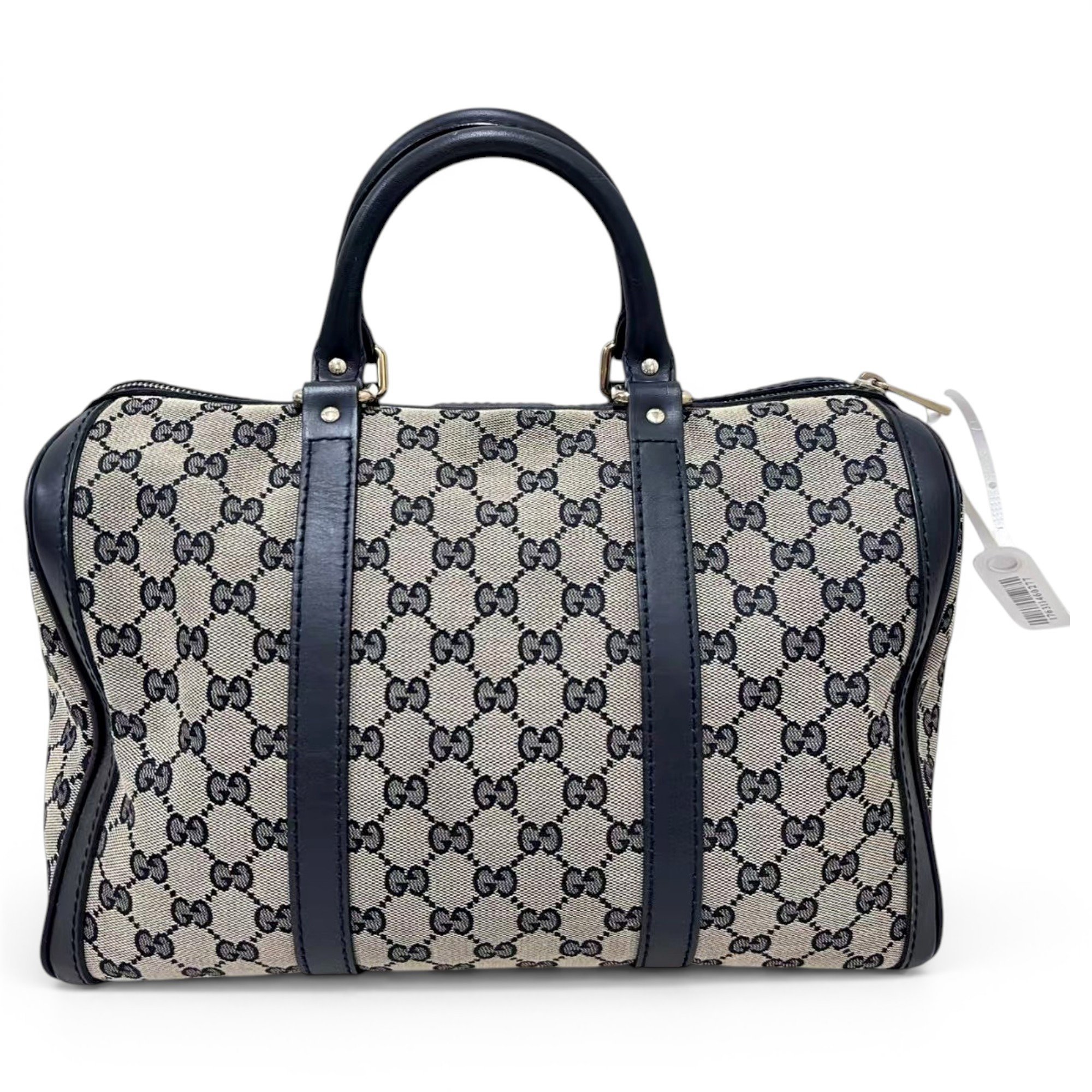 Boston leather bowling bag