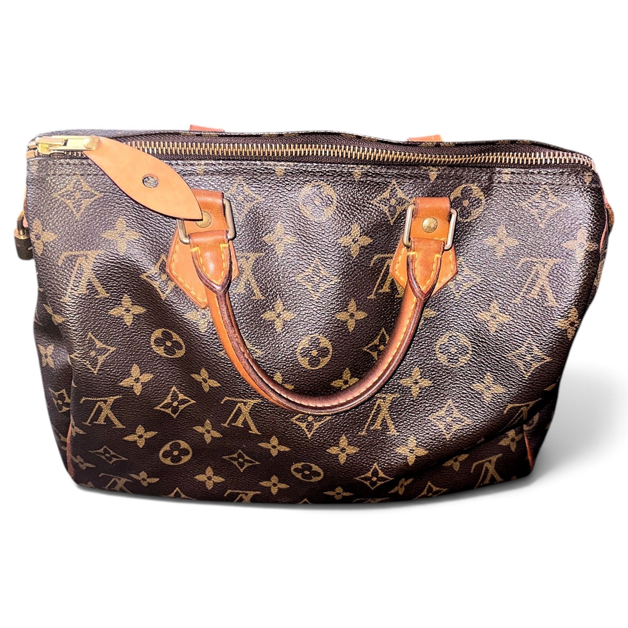 Speedy leather bowling bag