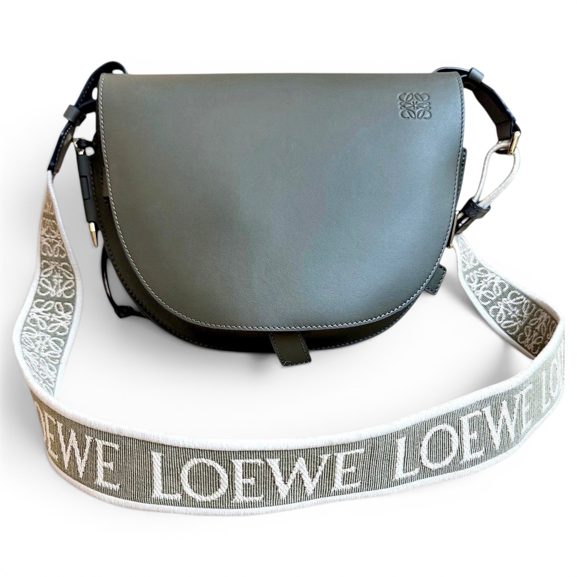 Gate leather crossbody bag