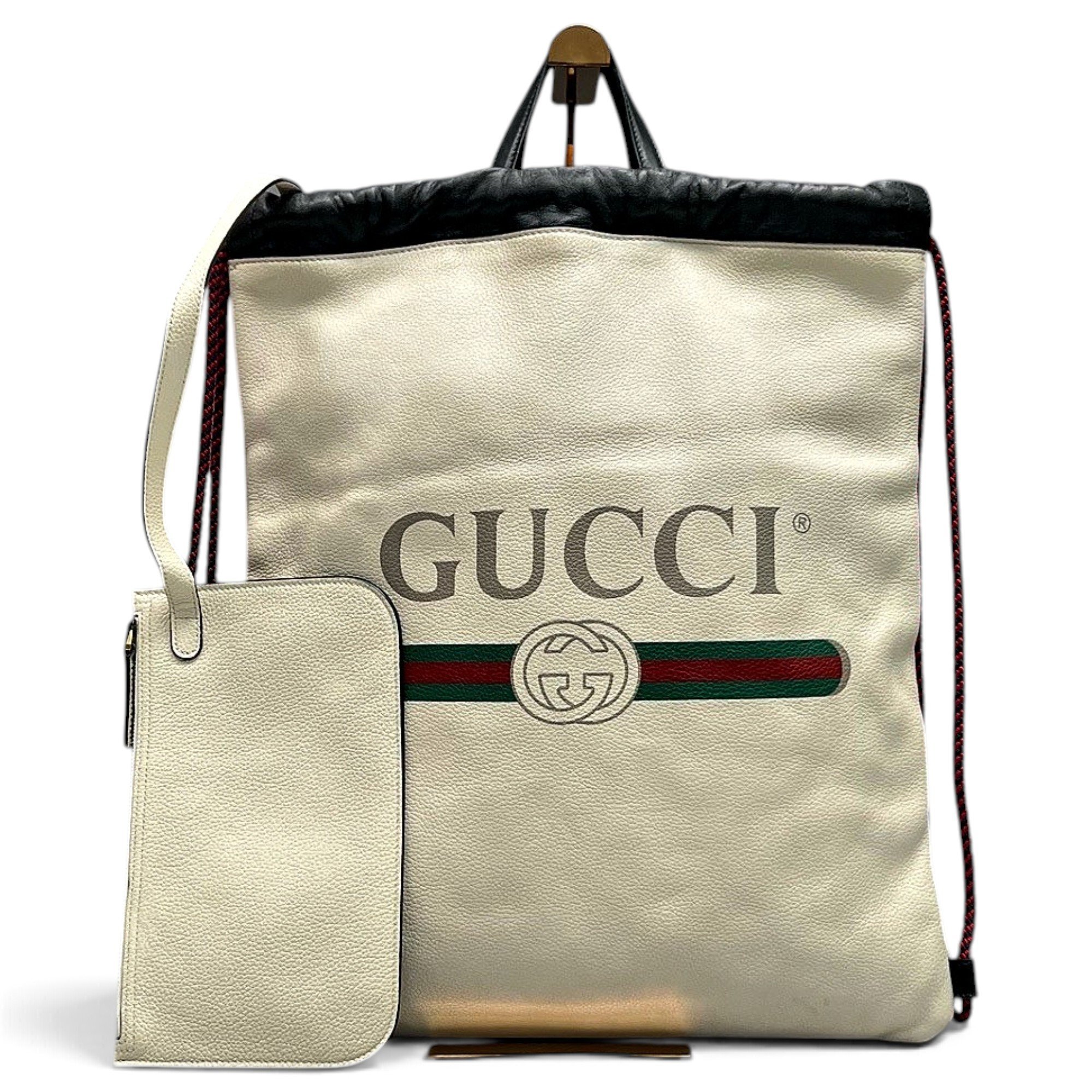 Leather backpack