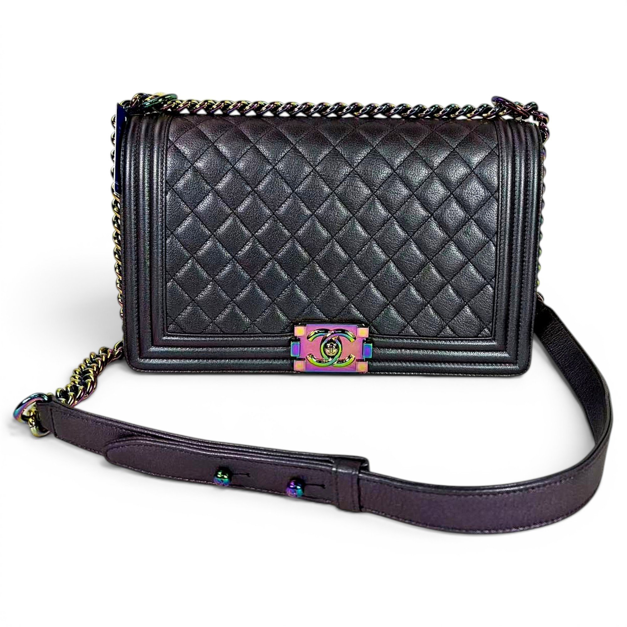 Boy leather crossbody bag