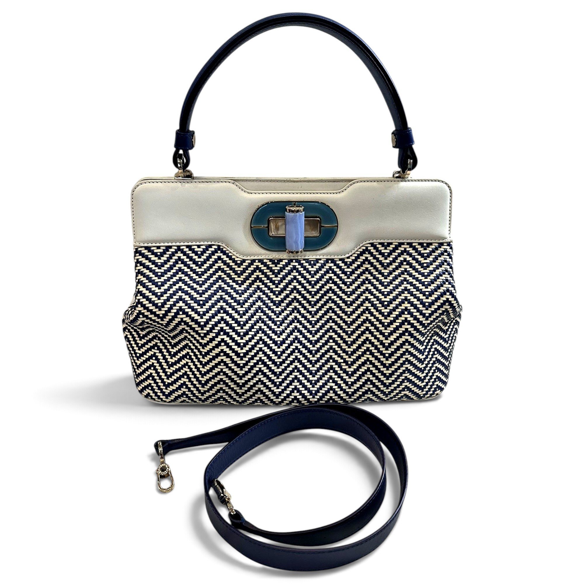 Isabella Rossellini leather handbag