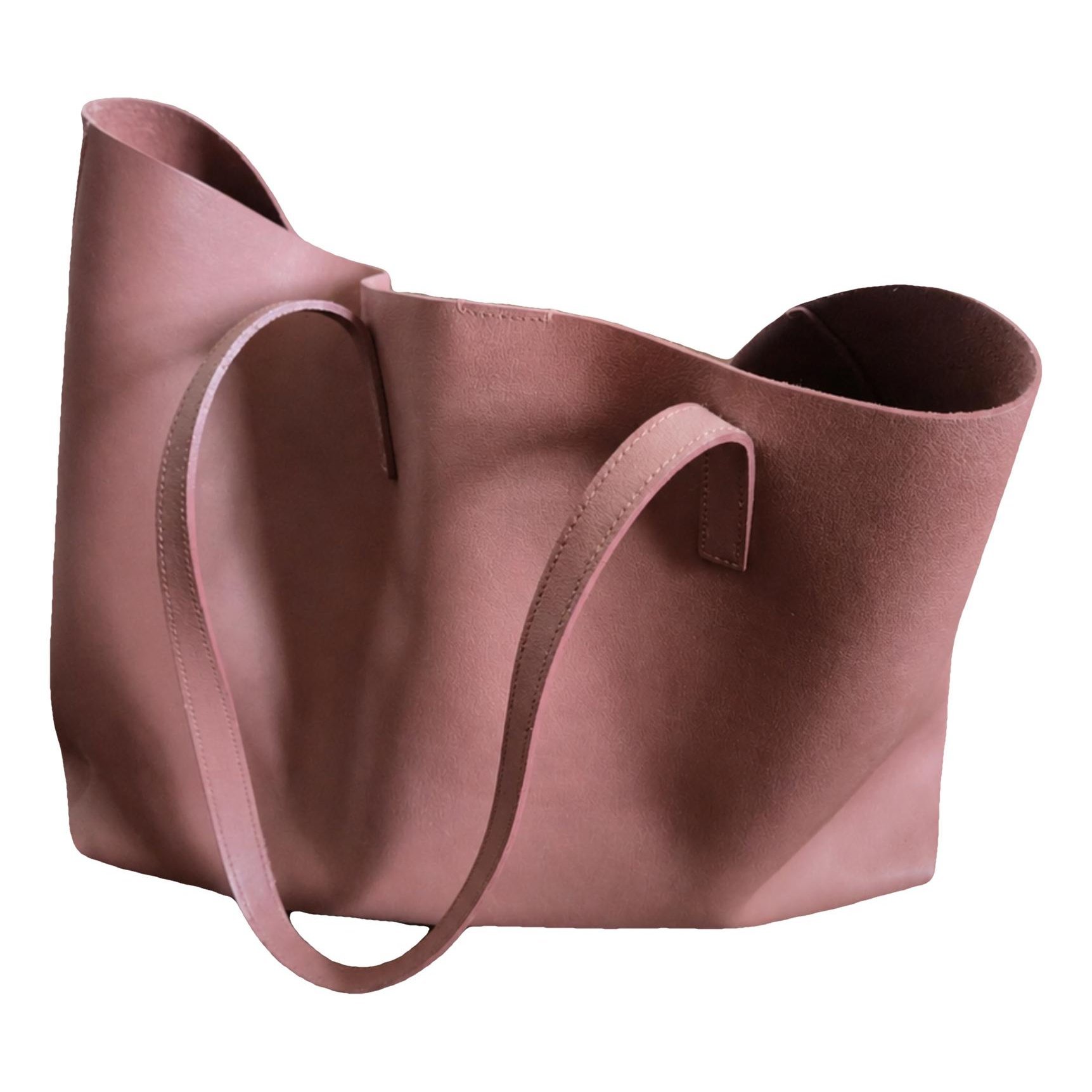 Shopping leather tote