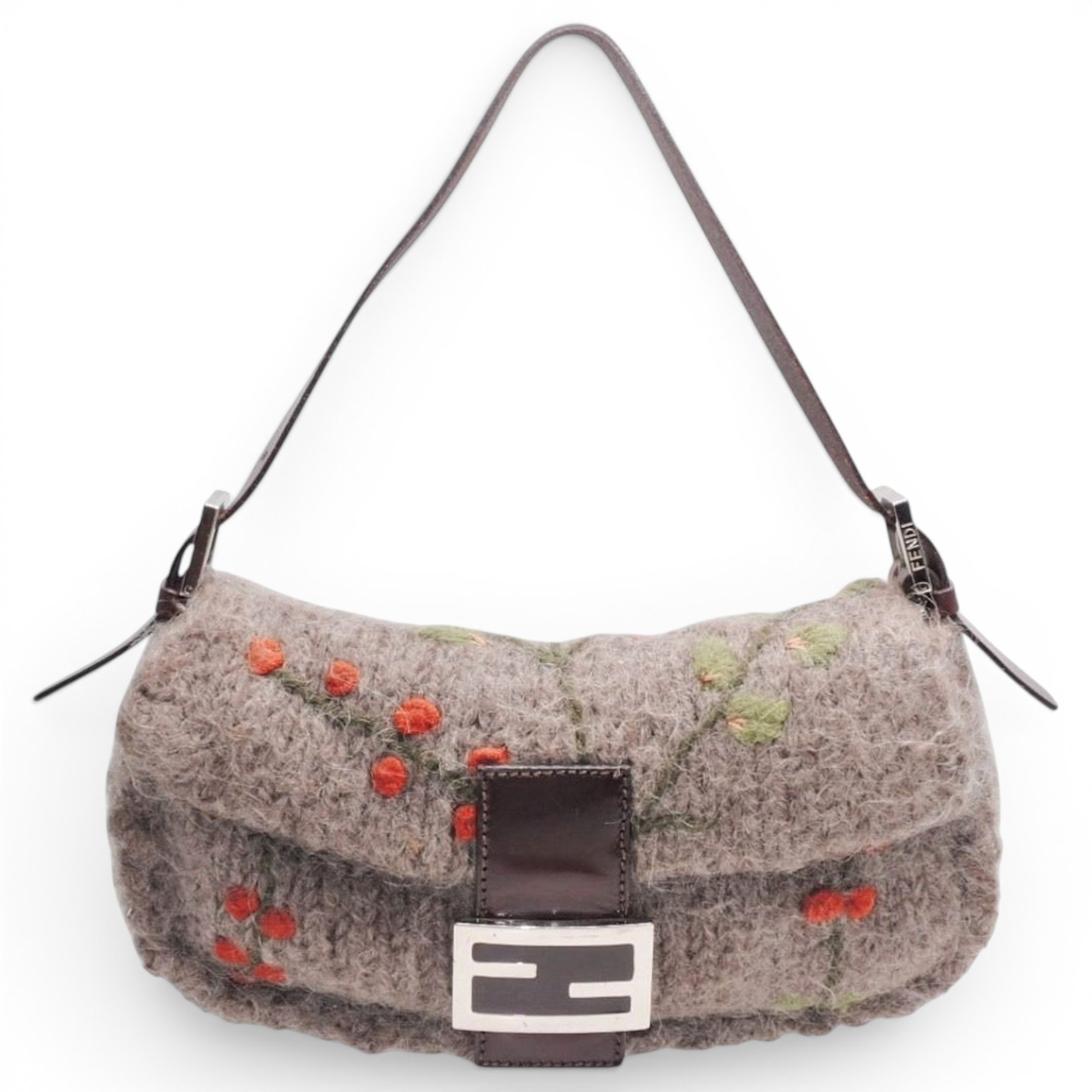 Baguette leather handbag