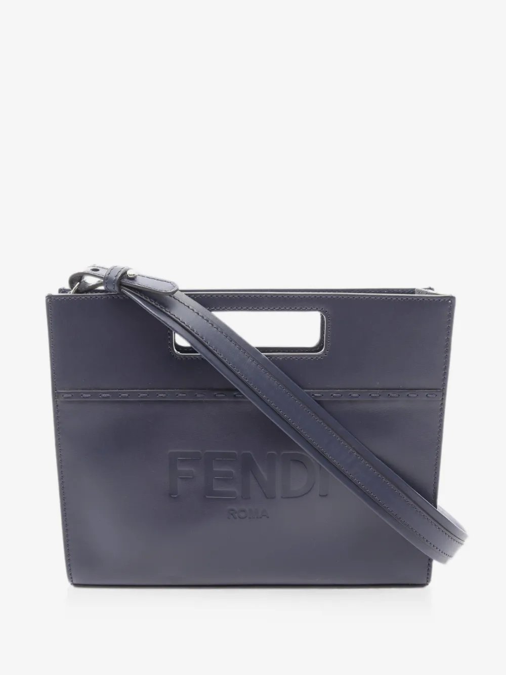 2010s Cut-Out Handle leather tote bag