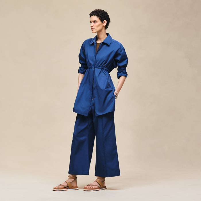 Bleu Lagune Drawstring Shirt