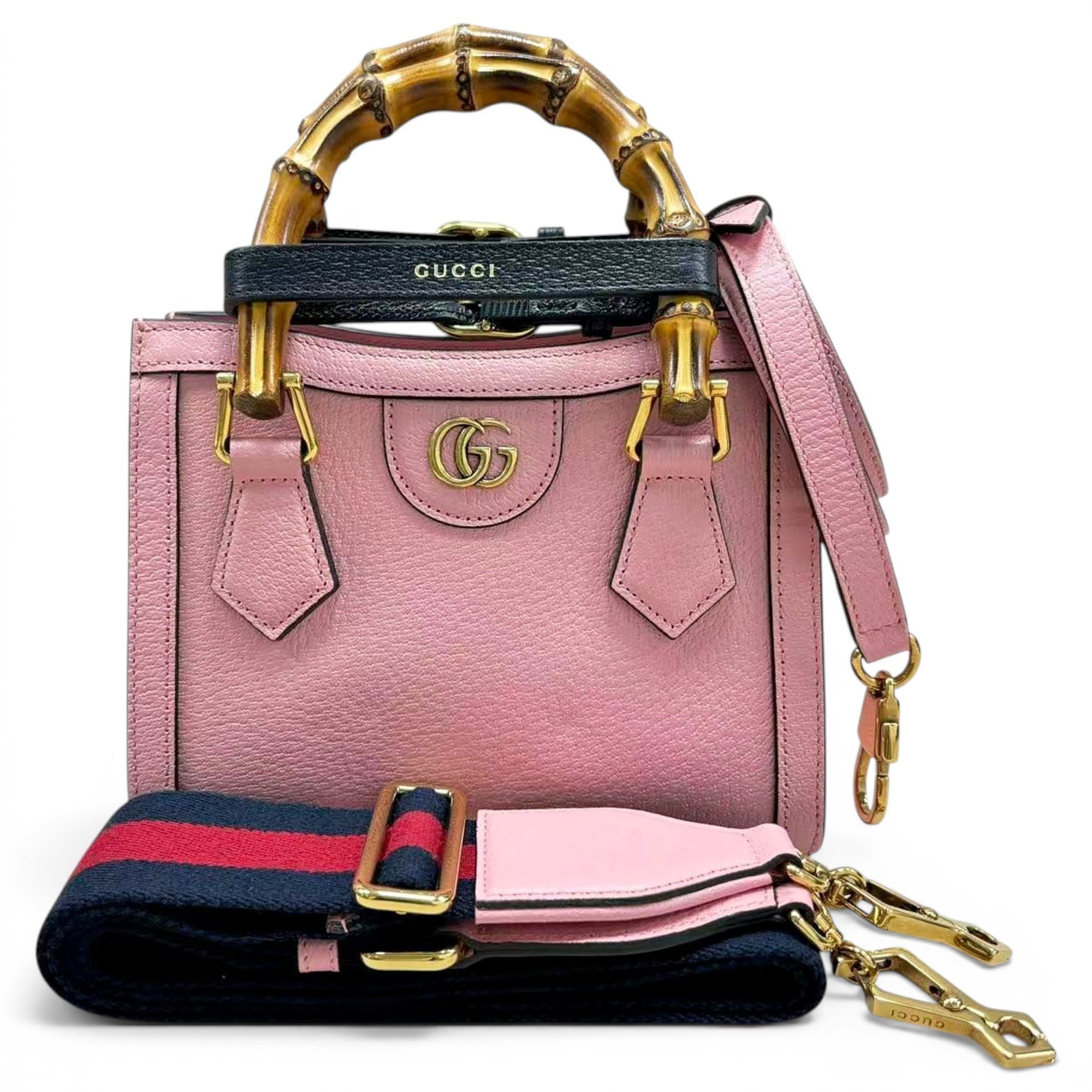 Diana Bamboo leather handbag