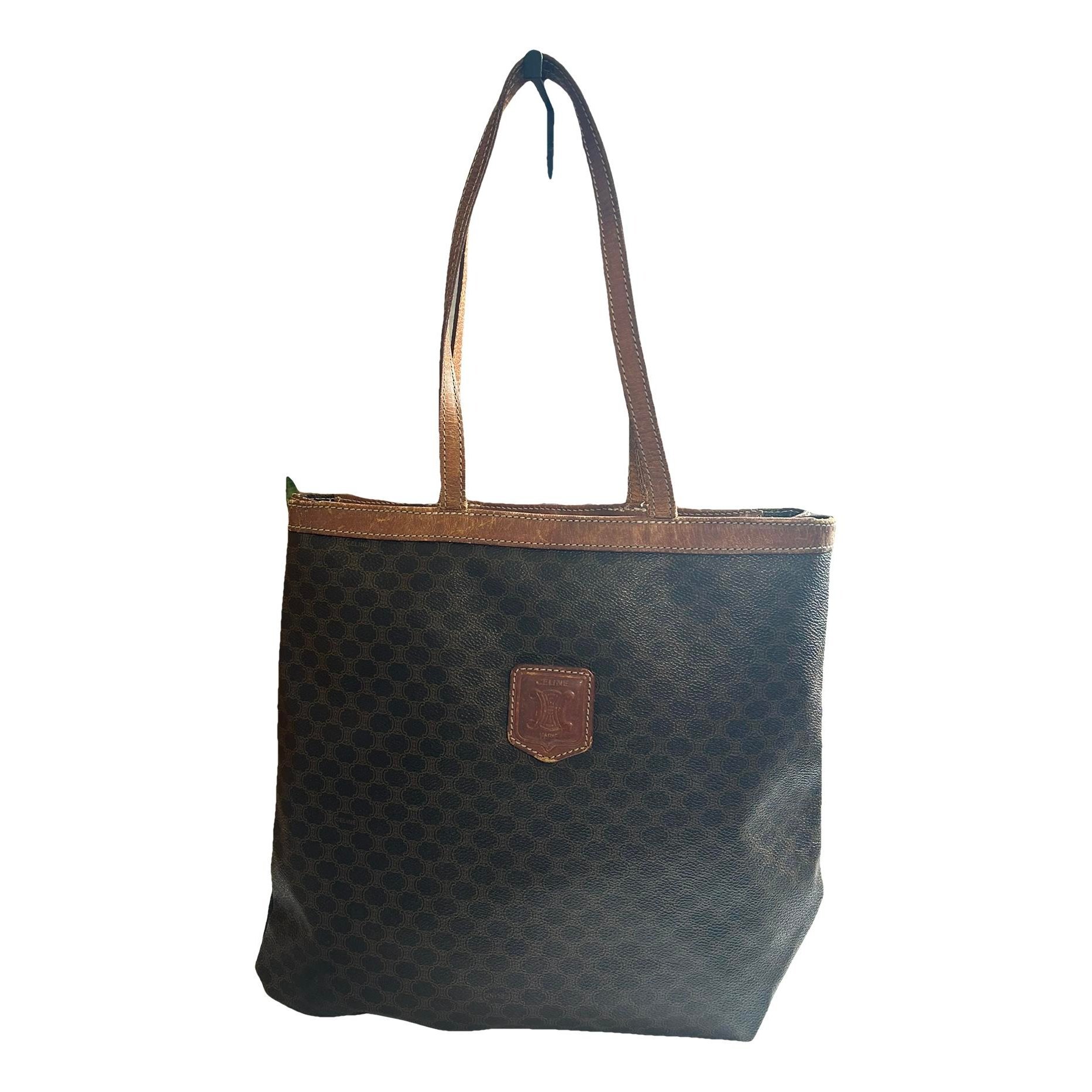 Leather tote