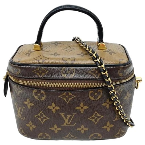 Vanity leather handbag