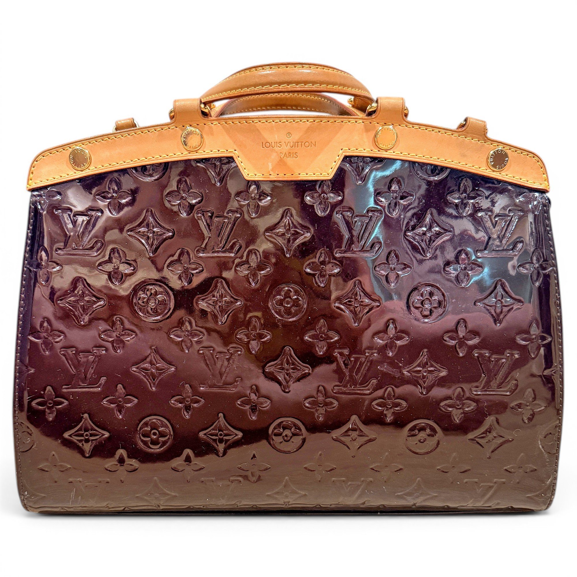 Patent leather tote