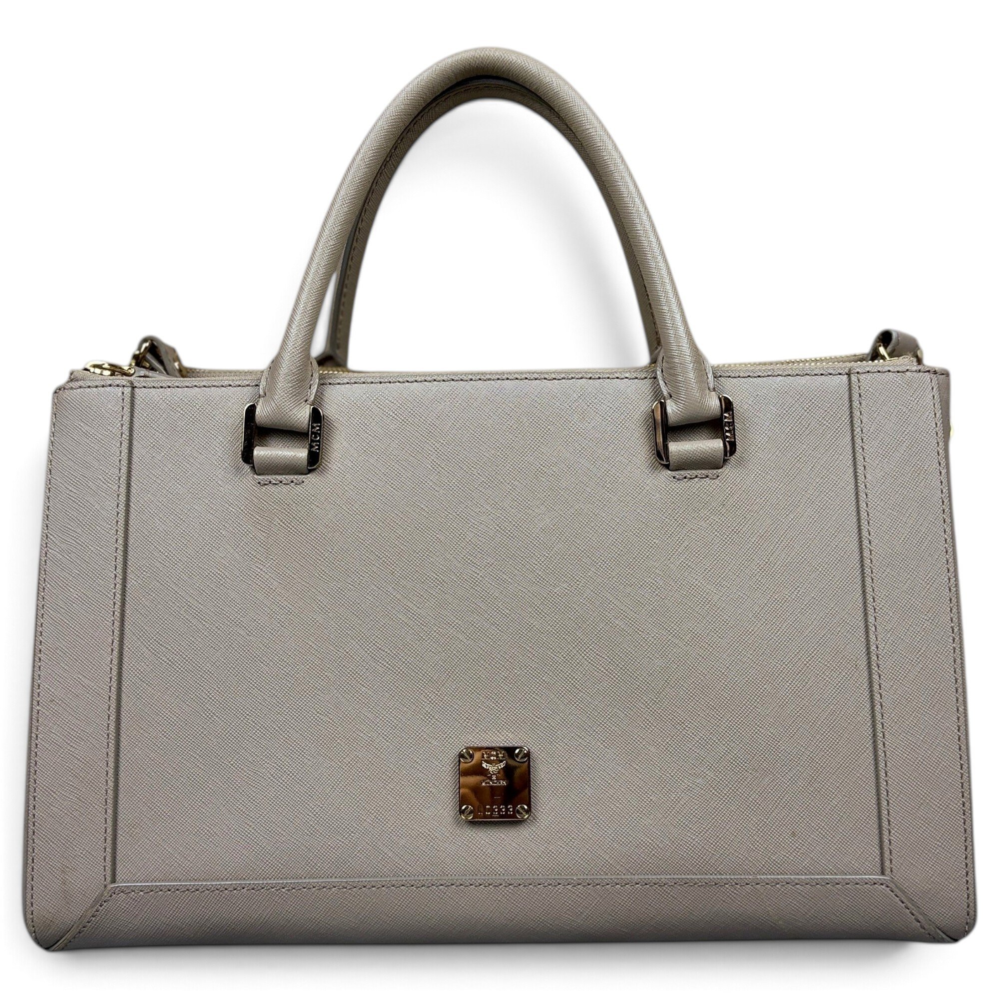 Leather tote