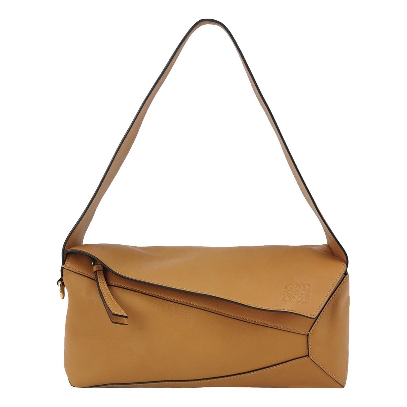 Puzzle leather handbag