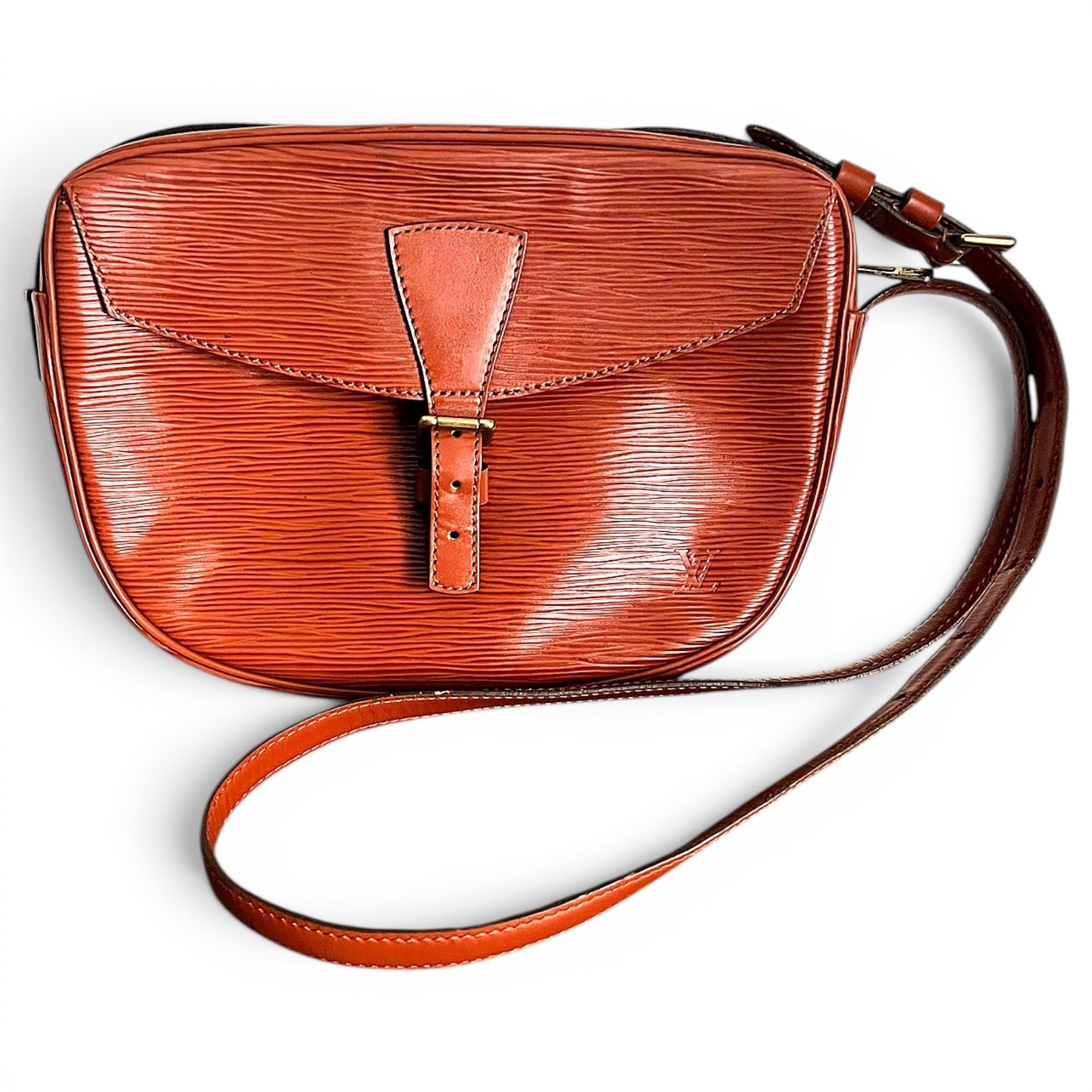Jeune fille leather crossbody bag