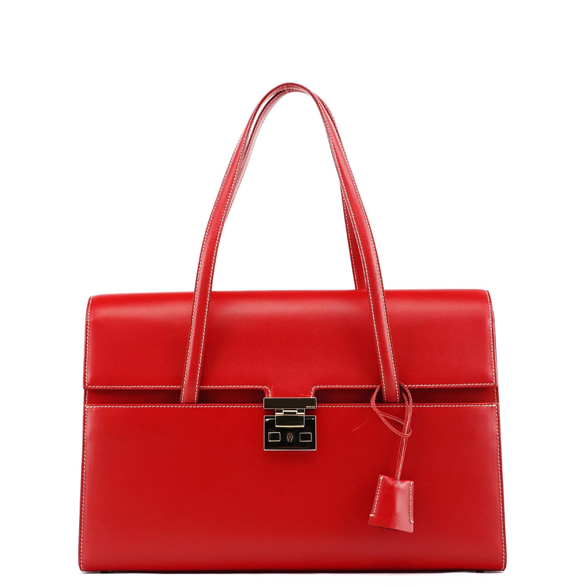 Lady Lock leather tote