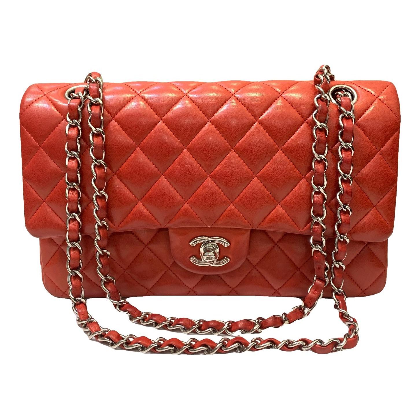 Trendy CC Flap leather handbag