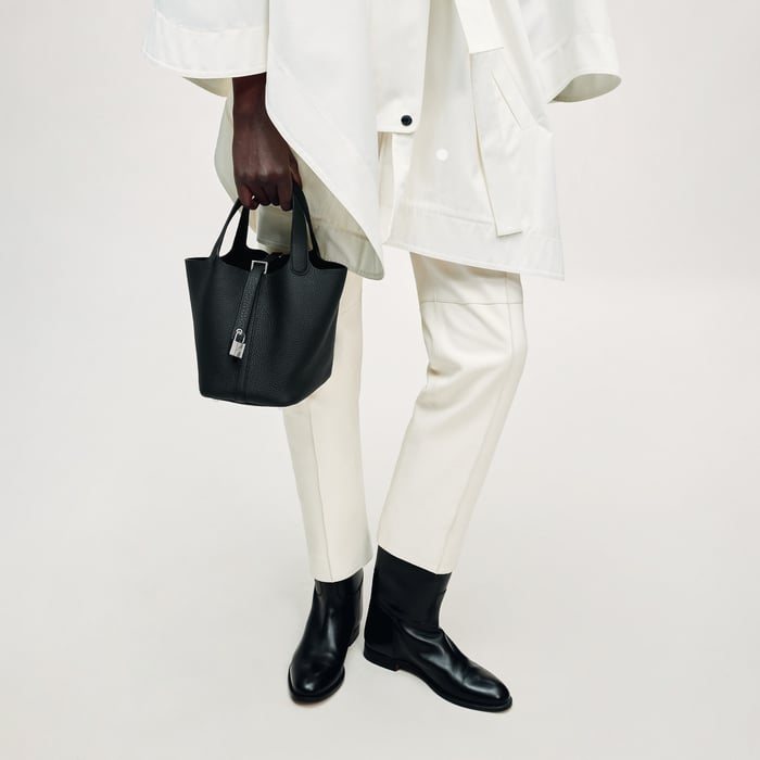 Noir Picotin Lock 18 Bag