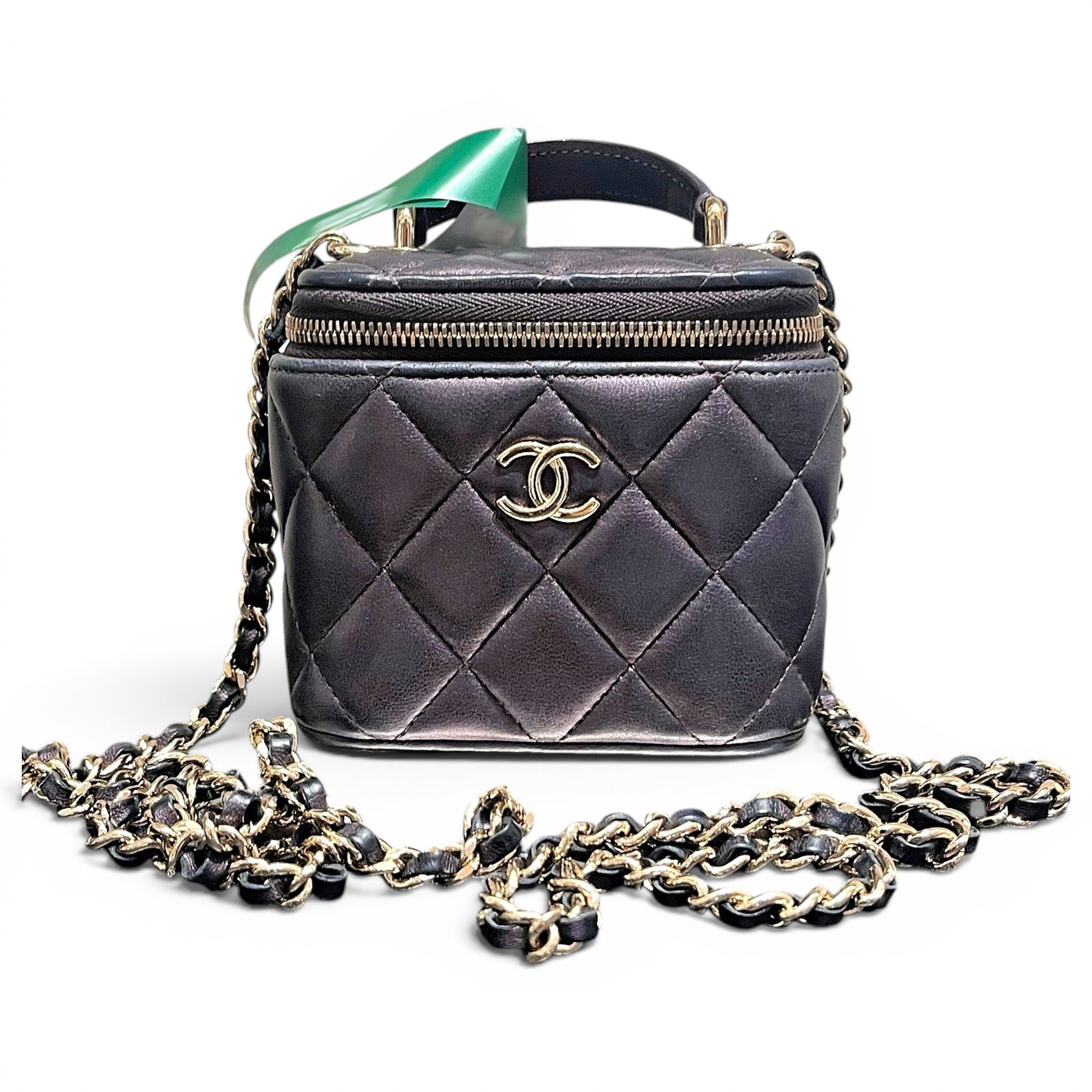Trendy CC Vanity leather handbag