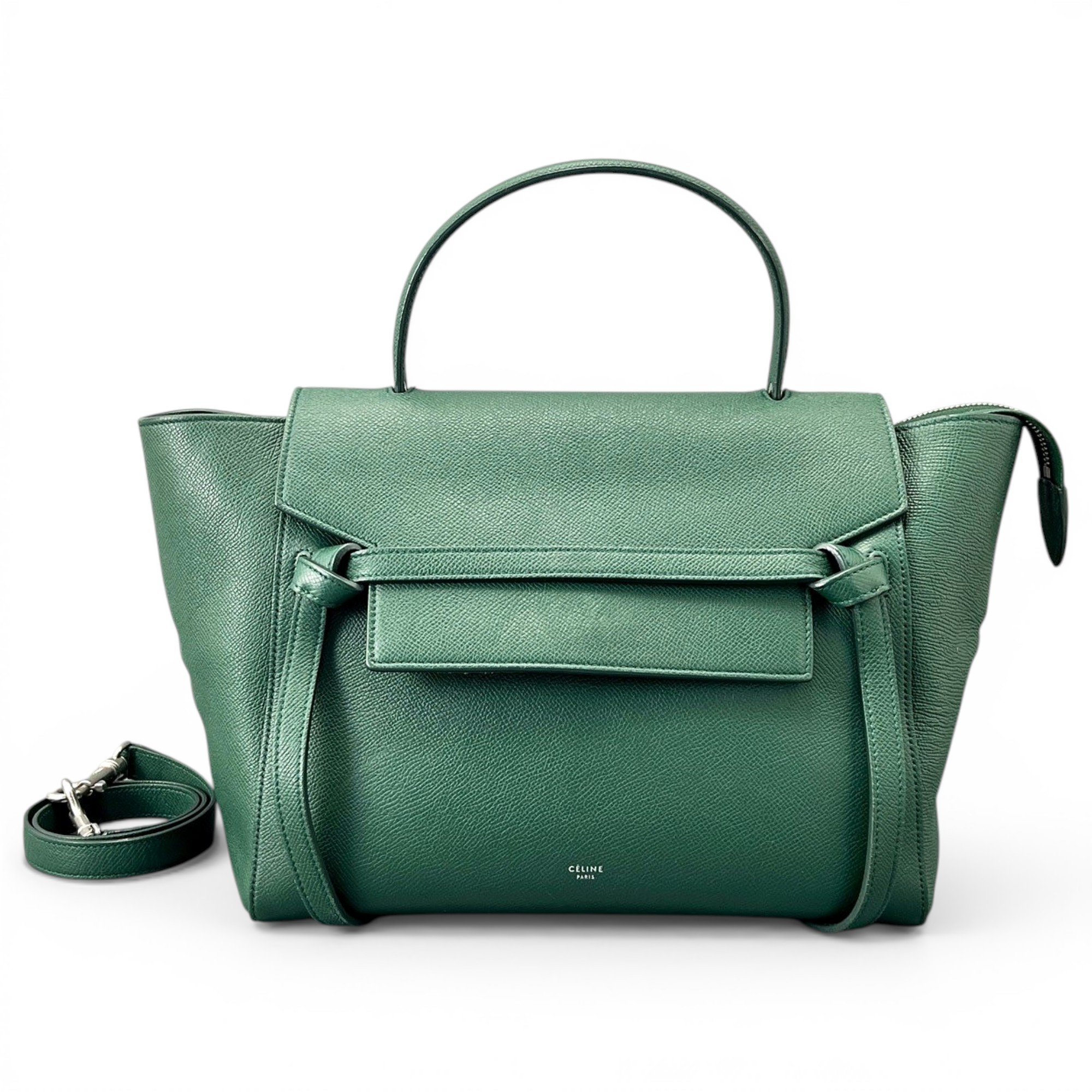 Belt leather handbag